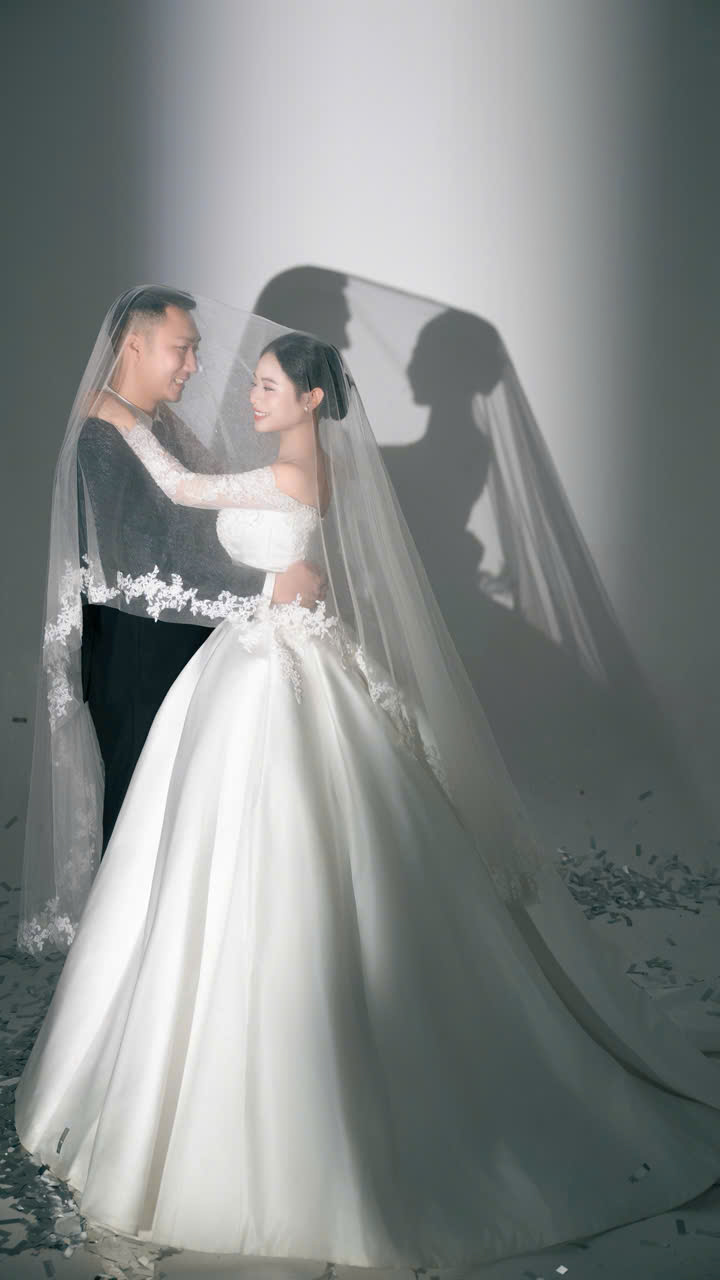 Chụp cưới studio phong cách Hàn Quốc 2 bạn Hiền - Hiếu 